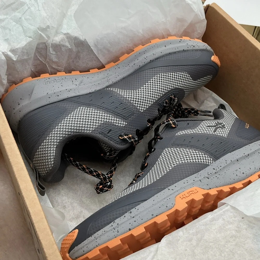 KURU Trail Sneakers - Gray and‎ Orange